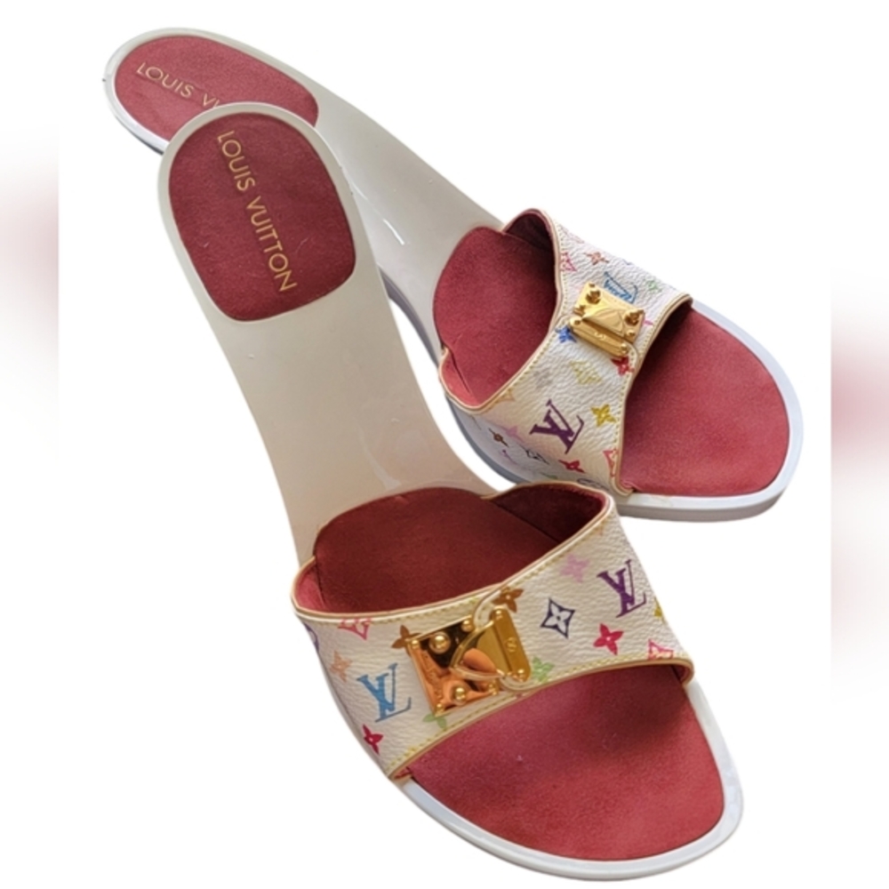 LOUIS VUITTON MURAKAMI MULES Size 39.5 - US 9.5